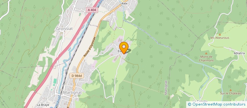 localisation de l'entreprise CAROLINE INVEST  MARTIGNAT