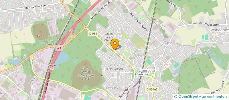 localisation de l'entreprise CAROLINE L-EVENTS  LIBERCOURT