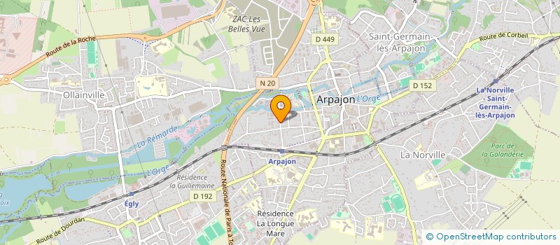 localisation de l'entreprise CAROLINE MASSELIN COLLECTION à ARPAJON