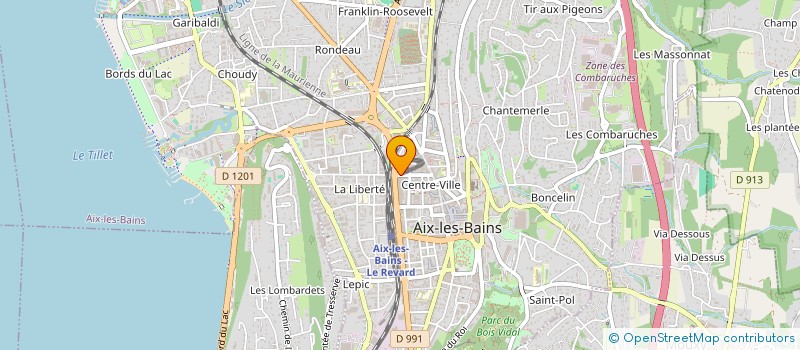localisation de l'entreprise CAROLINE PEREZ CHAUSSURES à AIX-LES-BAINS