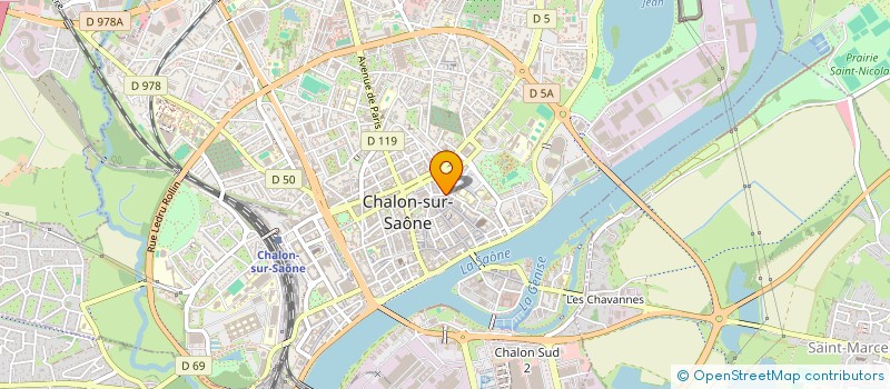 localisation de l'entreprise CAROLINE PIANO à CHALON-SUR-SAONE