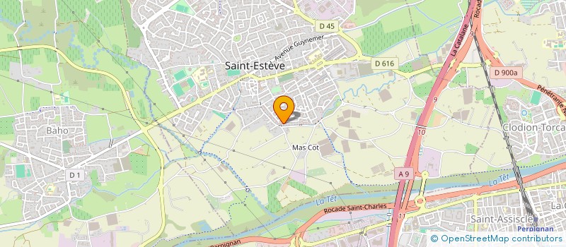 localisation de l'entreprise CAROLINE.R  SAINT-ESTEVE