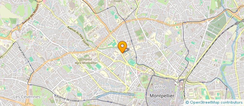 localisation de l'entreprise CAROLINE ROBILLARD SAS à MONTPELLIER