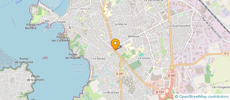 localisation de l'entreprise CAROLINE ROBIN AUDITION  SAINT-MALO