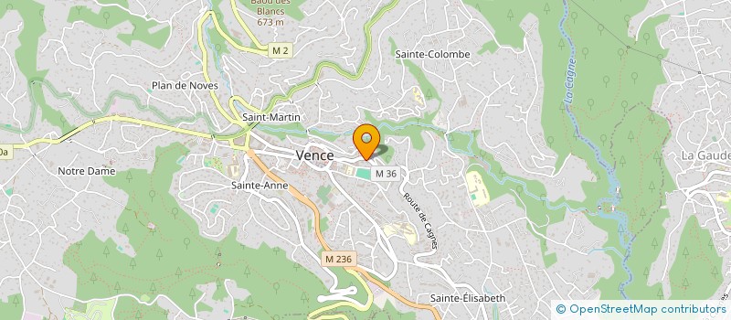 localisation de l'entreprise CAROLINE ROUVIER ET FREDERIC RUSCHEL  VENCE