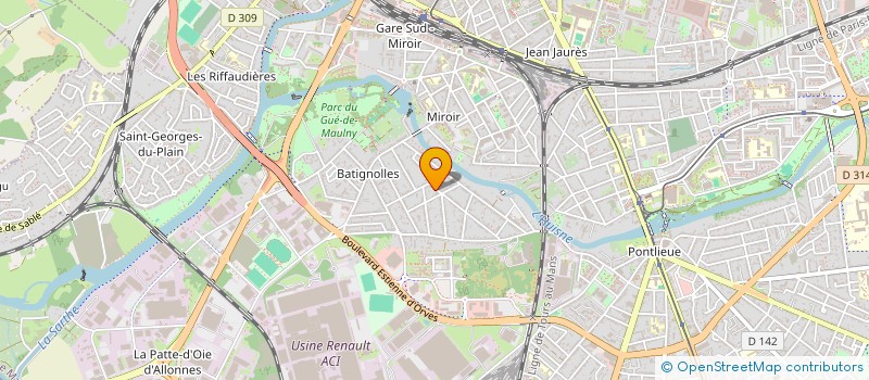 localisation de l'entreprise CAROLINE SOUCHAY GRUAU  LE MANS