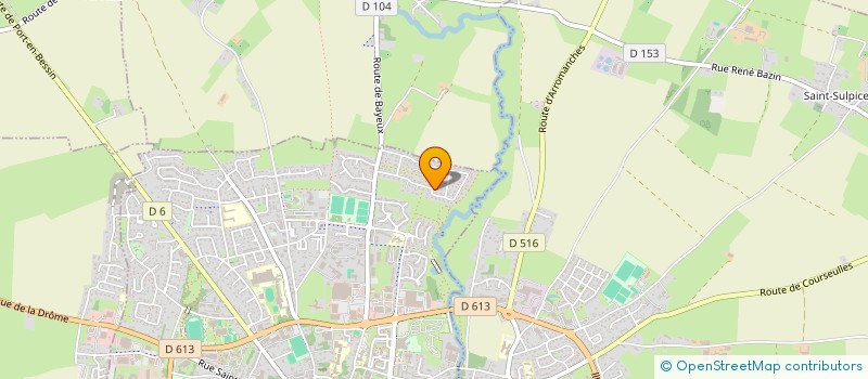 localisation de l'entreprise CAROLINE THOUROUDE HOLDING  BAYEUX