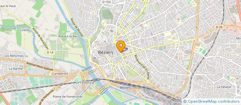 localisation de l'entreprise CAROLIO à BEZIERS