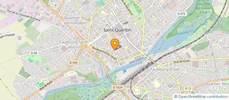 localisation de l'entreprise CAROLISE à SAINT-QUENTIN