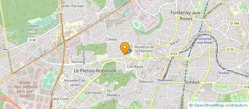 localisation de l'entreprise CAROLL EVENTS à LE PLESSIS-ROBINSON