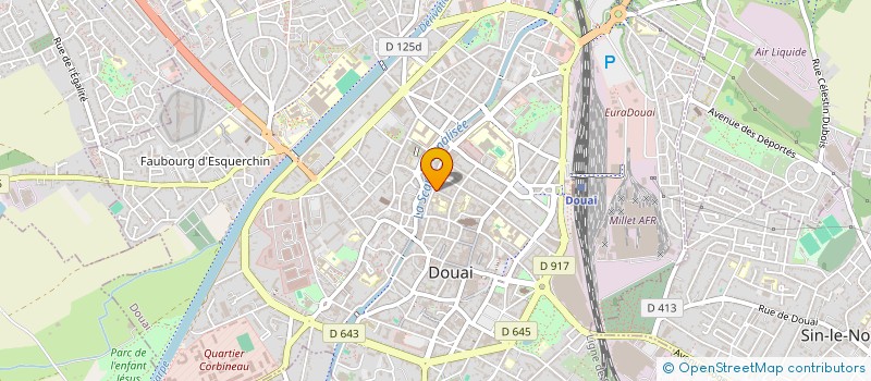 localisation de l'entreprise CAROLLE à DOUAI