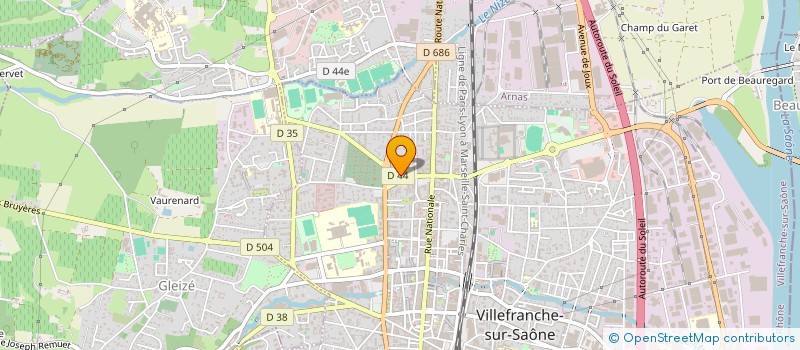 localisation de l'entreprise CAROLO à VILLEFRANCHE-SUR-SAONE