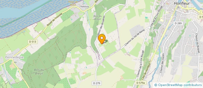 localisation de l'entreprise CAROM à HONFLEUR