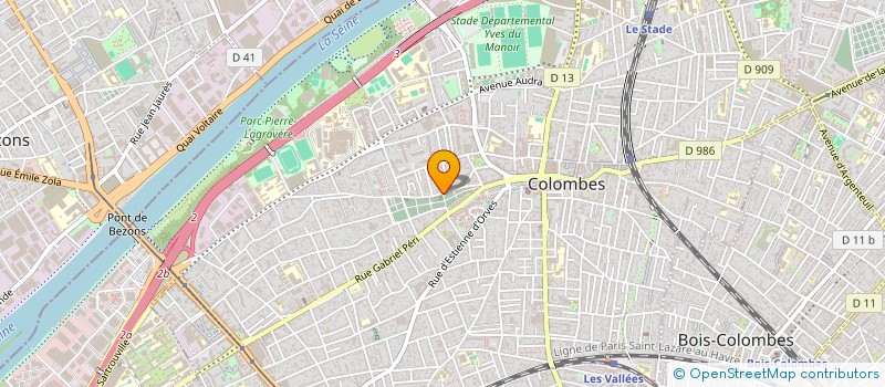 localisation de l'entreprise CAROMA à COLOMBES
