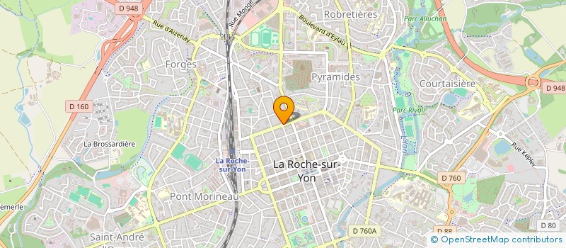 localisation de l'entreprise CAROMA  LA ROCHE-SUR-YON