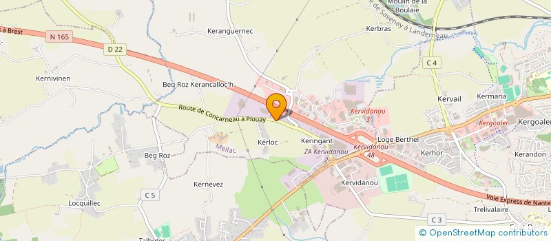 localisation de l'entreprise CAROMAR SA  MELLAC