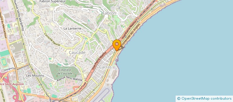 localisation de l'entreprise CAROMI DIFUSION à NICE