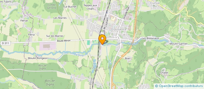 localisation de l'entreprise CARON  COUSANCE