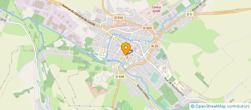 localisation de l'entreprise CARON  DOULLENS