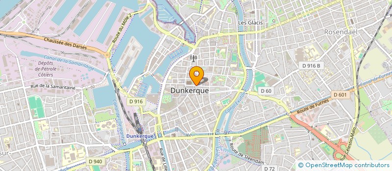 localisation de l'entreprise CARON à DUNKERQUE