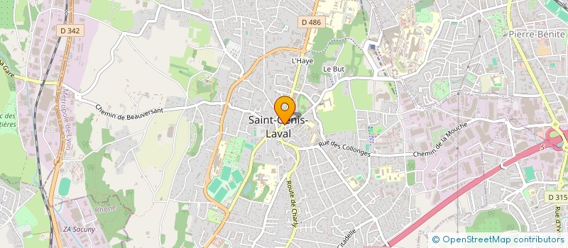 localisation de l'entreprise CARON  SAINT-GENIS-LAVAL