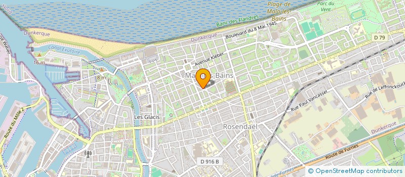 localisation de l'entreprise CARON-COTTIN à DUNKERQUE