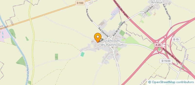 localisation de l'entreprise CARON DEVELOPPEMENT  GRAINCOURT-LES-HAVRINCOURT