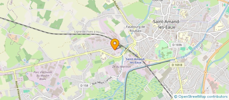 localisation de l'entreprise CARON ENTREPRISE à SAINT-AMAND-LES-EAUX