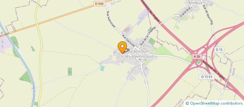 localisation de l'entreprise CARON EQUIPEMENTS  GRAINCOURT-LES-HAVRINCOURT