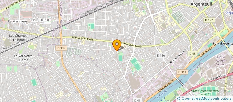 localisation de l'entreprise CARON ET COMPAGNIE à ARGENTEUIL