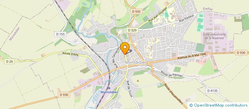 localisation de l'entreprise CARON FLEURS à MONTDIDIER