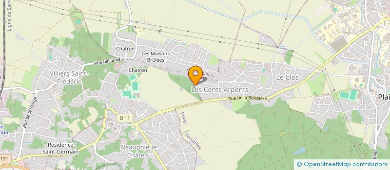 localisation de l'entreprise CARON IMMO  PLAISIR