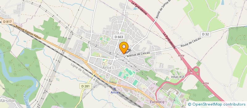 localisation de l'entreprise CARON IMMOBILIER à ARTIX