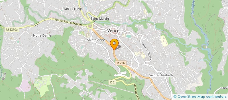 localisation de l'entreprise CARON RENOVATION à VENCE