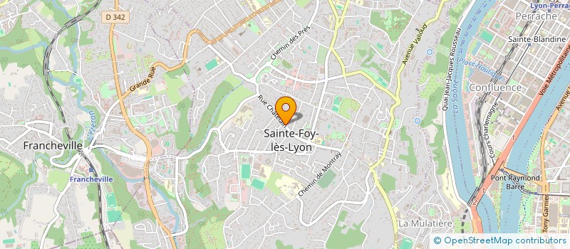 localisation de l'entreprise CARONET à SAINTE-FOY-LES-LYON