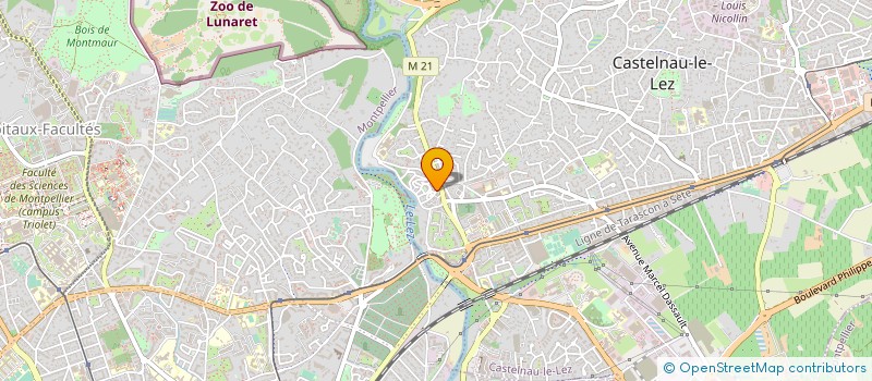 localisation de l'entreprise CAROPRINT à CASTELNAU-LE-LEZ