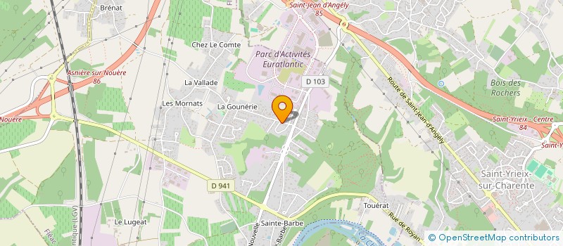 localisation de l'entreprise CAROPRO16 à FLEAC