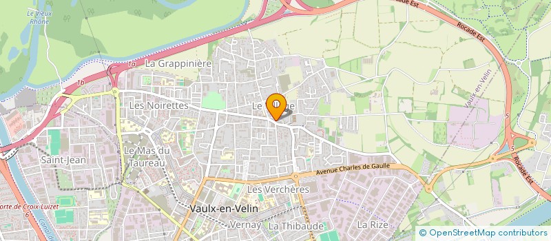 localisation de l'entreprise CAROPTIC  VAULX-EN-VELIN