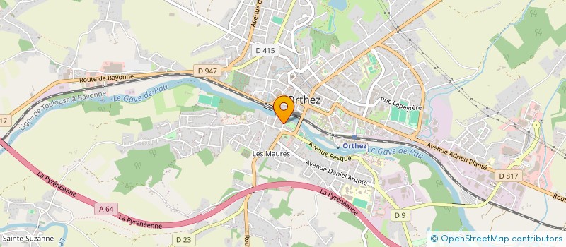 localisation de l'entreprise CAROS  ORTHEZ