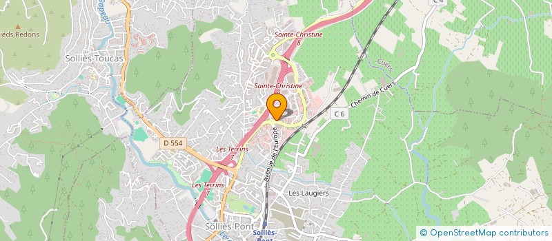 localisation de l'entreprise CAROS  SOLLIES-PONT