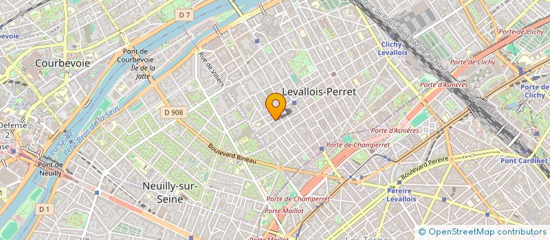 localisation de l'entreprise CAROSS SARL à LEVALLOIS-PERRET