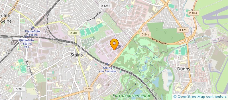 localisation de l'entreprise CAROSSA à STAINS