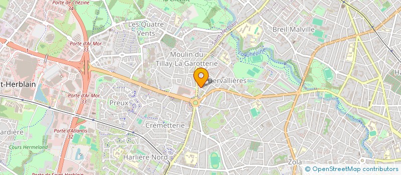 localisation de l'entreprise CAROSSAUTO DESIGN à NANTES