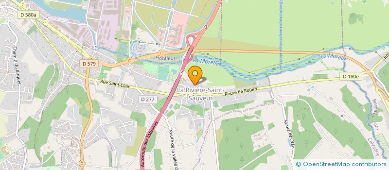 localisation de l'entreprise CAROSSERIE ALLEAUME SEBASTIEN  LA RIVIERE-SAINT-SAUVEUR