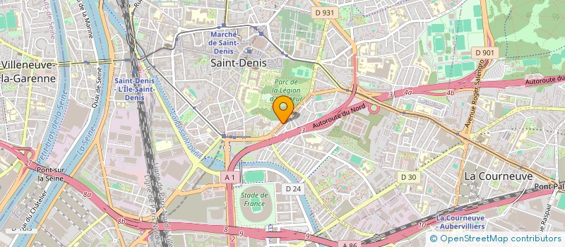 localisation de l'entreprise CAROSSERIE CITY à SAINT-DENIS