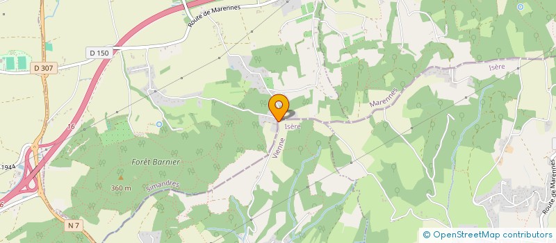 localisation de l'entreprise CAROSSERIE DE L'EAU BEAU à SAINT SYMPHORIEN D'OZON