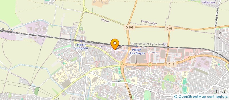 localisation de l'entreprise CAROSSERIE DES EBISSOIRES à PLAISIR