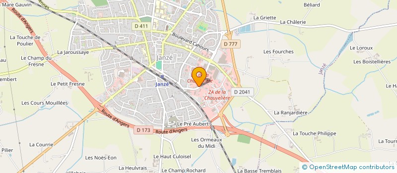 localisation de l'entreprise CAROSSERIE JANZEENNE  JANZE