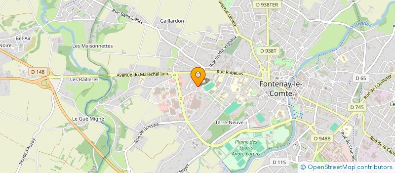 localisation de l'entreprise CAROSTEO à FONTENAY-LE-COMTE