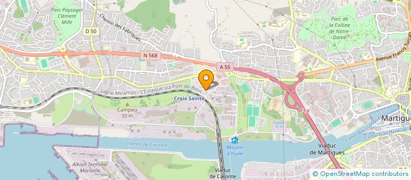 localisation de l'entreprise CAROSUD à MARTIGUES